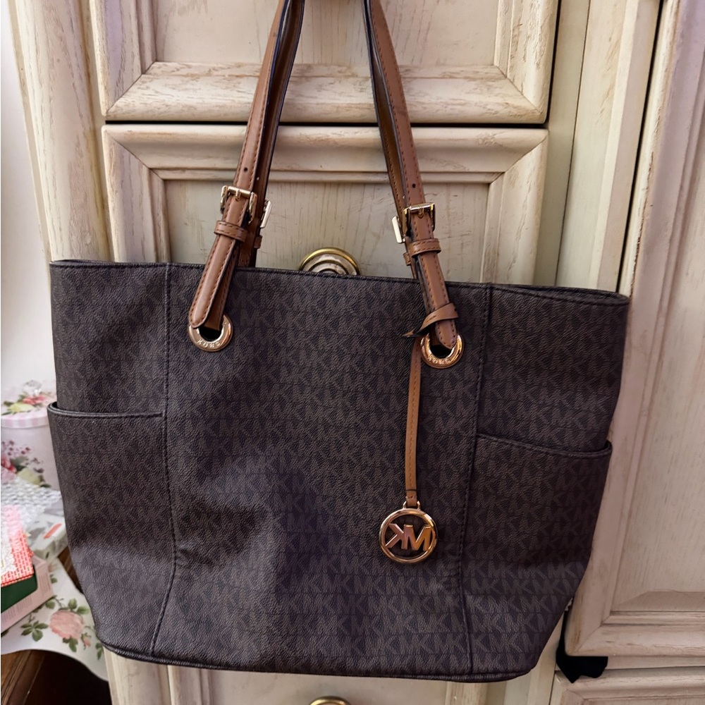 Michael Kors Dark Brown Tote Bag